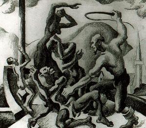 Slaves (Study for The American Historical Epic)