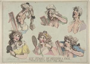Six Stages of Mending a Face, Dedicated with respect to the Right Hon-ble. Lady Archer