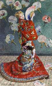 Camille Monet in der japanischen Kostüm