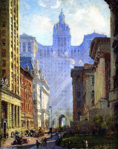 Chambers Street e il Palazzo Municipale, NYC