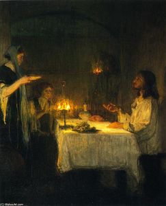 Christus bei dem Das zuhause von maria und martha