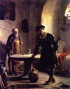 Cristián II en la prisión en el castillo de Sonderborg