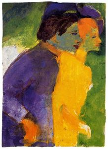 Couple, Yellow and Violet