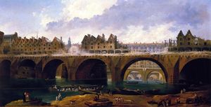 Demilishing the Buildings on the Pont Notre-Dame in Paris, 1786