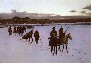 Departure for the Buffalo Hunt