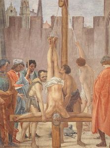Dispute avec Simon Magus et la crucifixion de Pierre (détail)