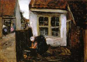 Dutch Farmhouse with Woman
