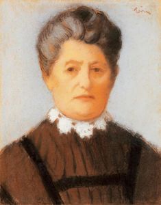 Elderly Lady with Lace-collar