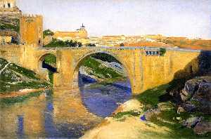 el puente de alcantara , Toledo