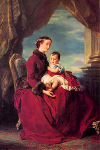 La emperatriz Eugenia Holding Luis Napoleón