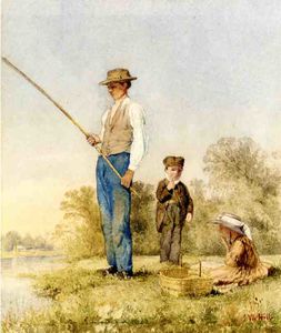 pesca en un lago