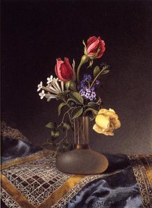 Blumen in einer Bereift Vase