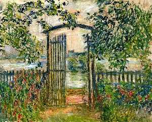 el jardín puerta a  Vetheuil