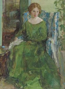 Girl in a Green Dress