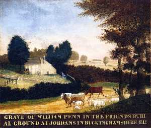 Grab von William Penn in Jordans in England