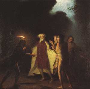 King Lear in the Tempest Tearing Off his Robes