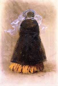 Lady with Hat and Veil, Viewed from Behind