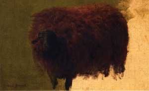 Großes Wooly Schafe auch  bekannt  wie  Hammel