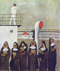 六修女，插图到诗马雅可夫斯基