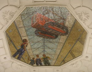Mosaic Art for metro station ''Novokuznetskaya'' 6
