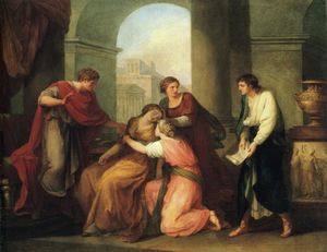 Virgilio Lectura de la Eneida de Augusto y Octavia