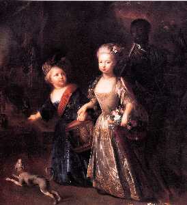 Frederick und seine Schwester Wilhelmina