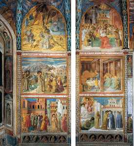 Scènes de la vie de saint Francis ( sud mur )