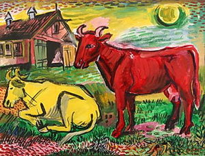 Red and Yellow Cows