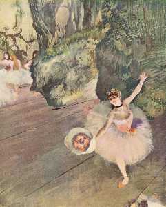 Dancer with a bouquet of flowers (The Star of the ballet)