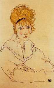 Portrait d Edith Schiele