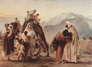 reunión del Jacob y Esaú