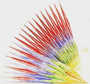虹色の相互浸透のための研究