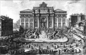 le trevi Fontaine dans Rome