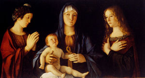 圣母子 与圣 . 凯瑟琳 和玛丽 抹大拉