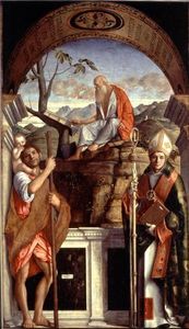 聖ヒエロニムス セント  クリストファー  と  セント  アウグスティヌス