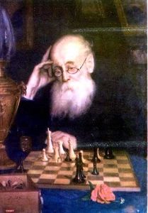 Portrait of chess player A. D. Petrova