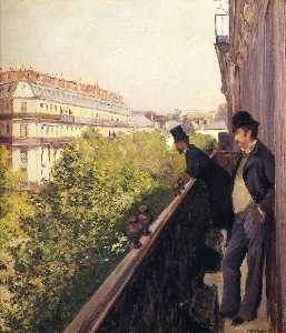 Ein Balkon , boulevard haussmann