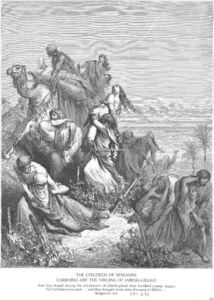 The Benjaminites Take the Virgins of Jabesh gilead