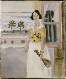 Woman with mandolin