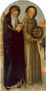 der heilige antonius Abt und heilige bernardino da siena