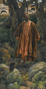 giuda si impicca , illustrazione per 'The Vita di Christ'