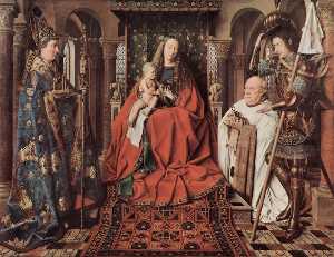 Vierge et l Enfant avec Canon Joris van der Paele