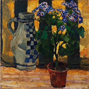 Flower pot and ceramic jug