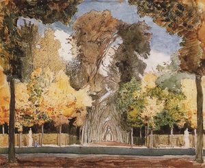 Versailles Park in autumn