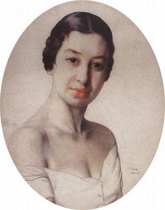 Портрет of Б . Popova ( Париж )