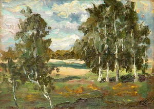 Landscape with Birches