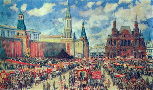 The 1st May Demonstration on The Red Square at 1929