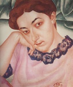 Portrait of M.F.Petrova-Vodkina