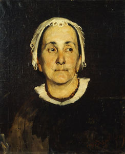 Portrait of lady wearing white cap