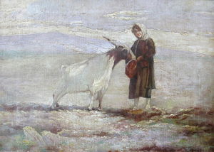 el chica y el cabra